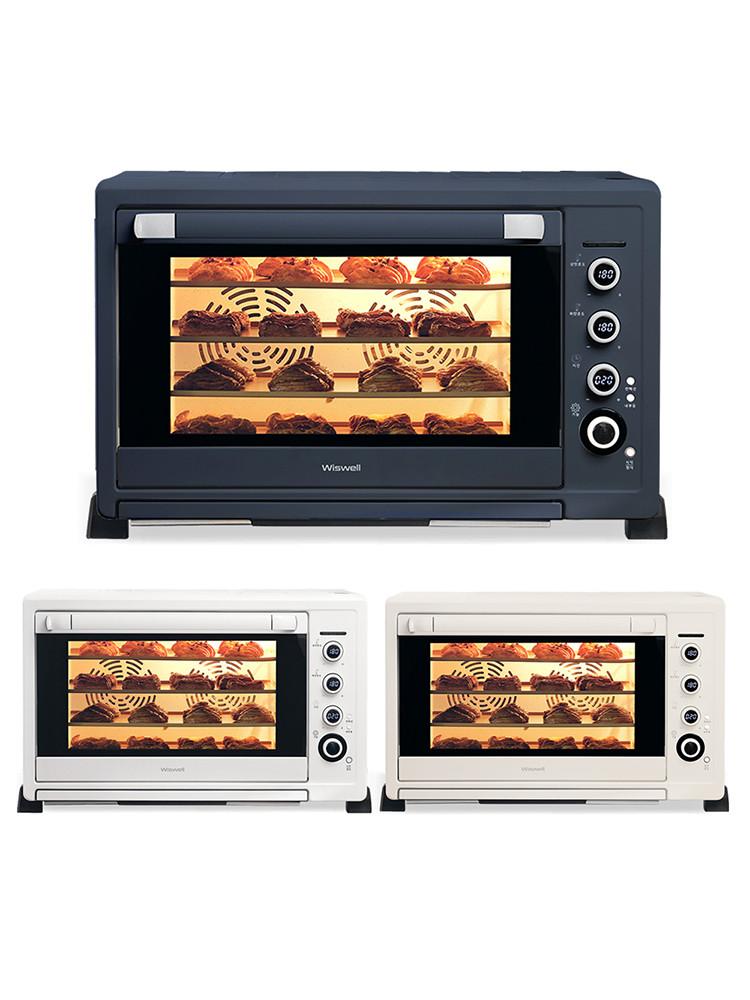 위즈웰 루미오븐 3color 80L 4단 홈베이킹 전기 컨벡션 오븐 제과 제빵 마카롱 가정용 베이킹