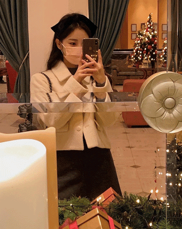 [landmade/울70]스노우 카라 울 숏코트,자켓(2color)