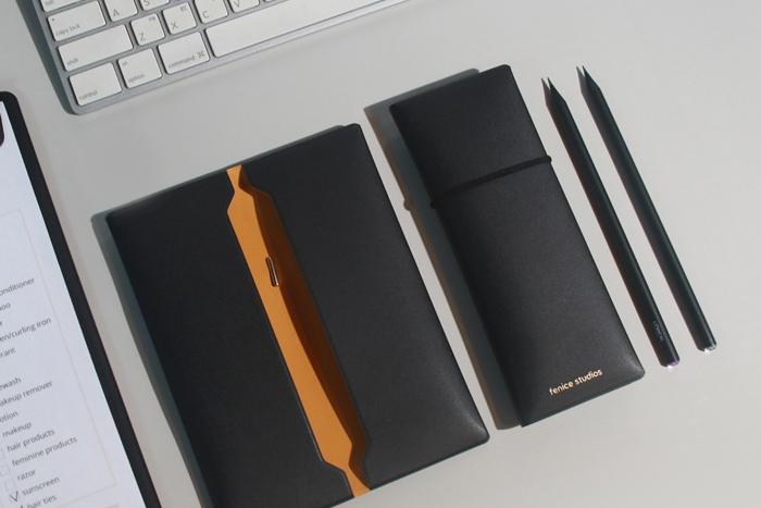 에코레더 밴드형 펜슬케이스 가죽필통 10컬러