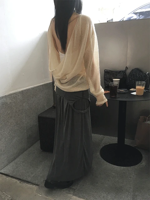 maron sleeveless dress (2color)