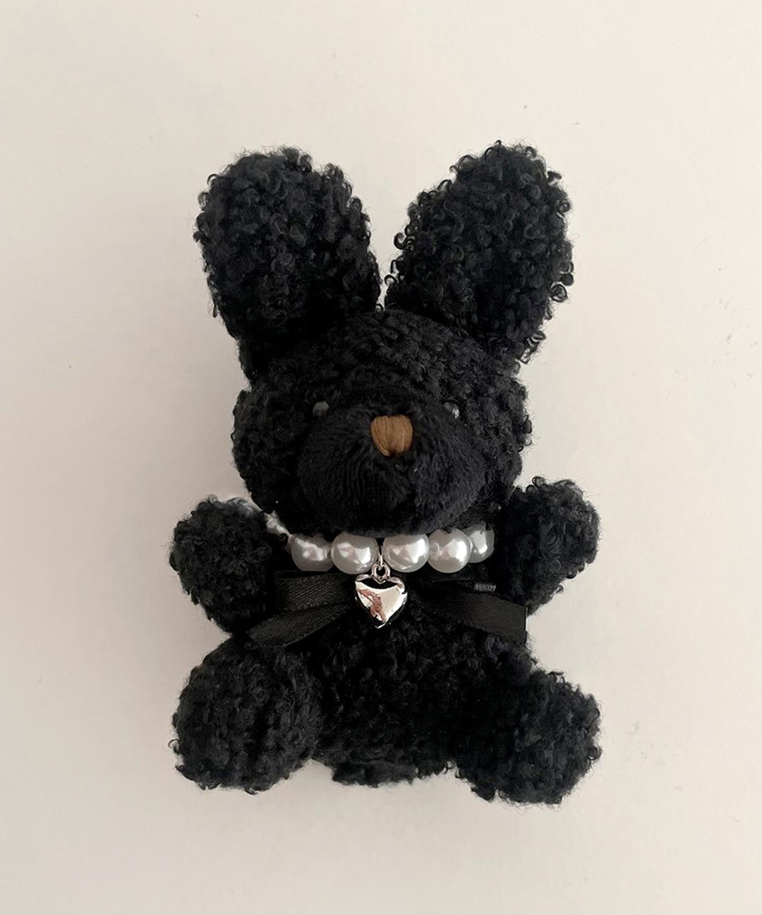 [직진배송] 닷닷잡화점 실버 하트 목걸이 토끼 인형 키링 귀여운 진주 목걸이