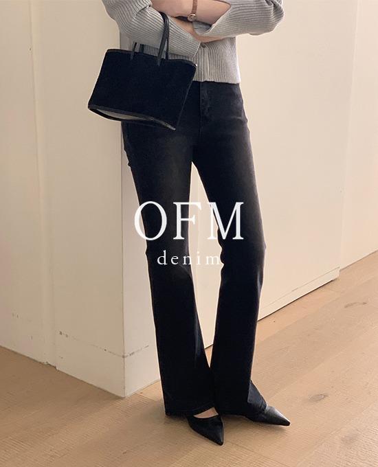 [LAST ONE SALE][ofm] 빌리 슬림 부츠컷 데님 (denim pants)(2 color)