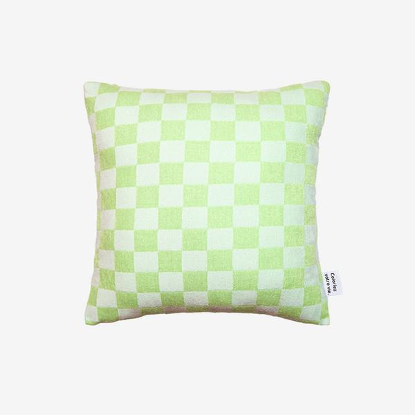 orbstudio | TERRY CHECK CUSHION COVER