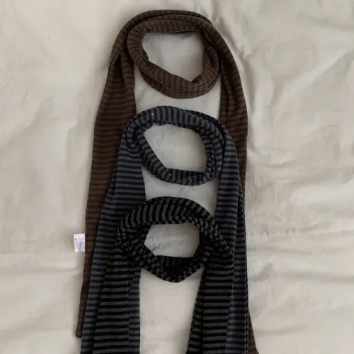 스트라이프 단가라 줄무늬 머플러 목도리 (3color)