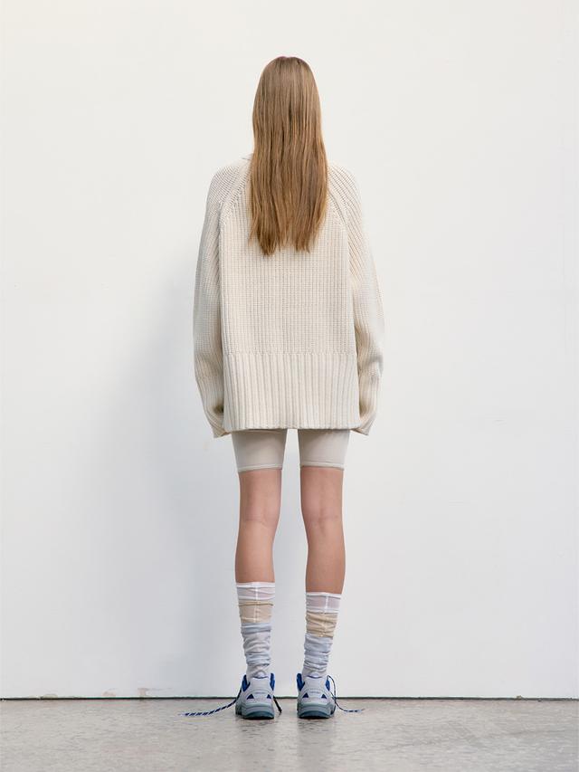 CHUNKY RIB KNIT SWEATER_IVORY