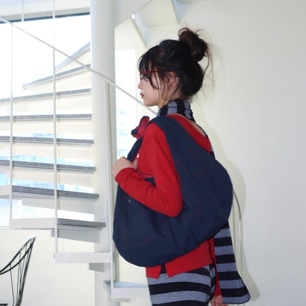 (9/30출고) REVERSILE POCKET BAG (RED & NAVY)
