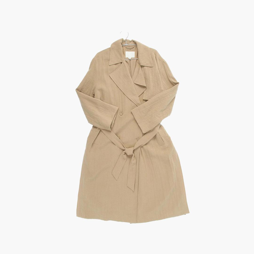 에이치앤엠 레이온 트렌치 롱 코트 여자 S