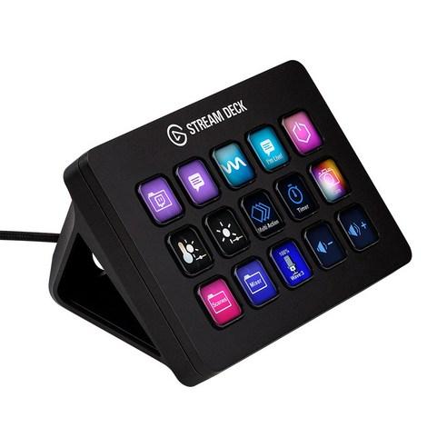 엘가토 Stream Deck MK.2 스트림 덱 15버튼 외장형 영상편집보드 (블랙 or 화이트) / 공식대리점 - 브라켓/스탠드 | 쿠팡