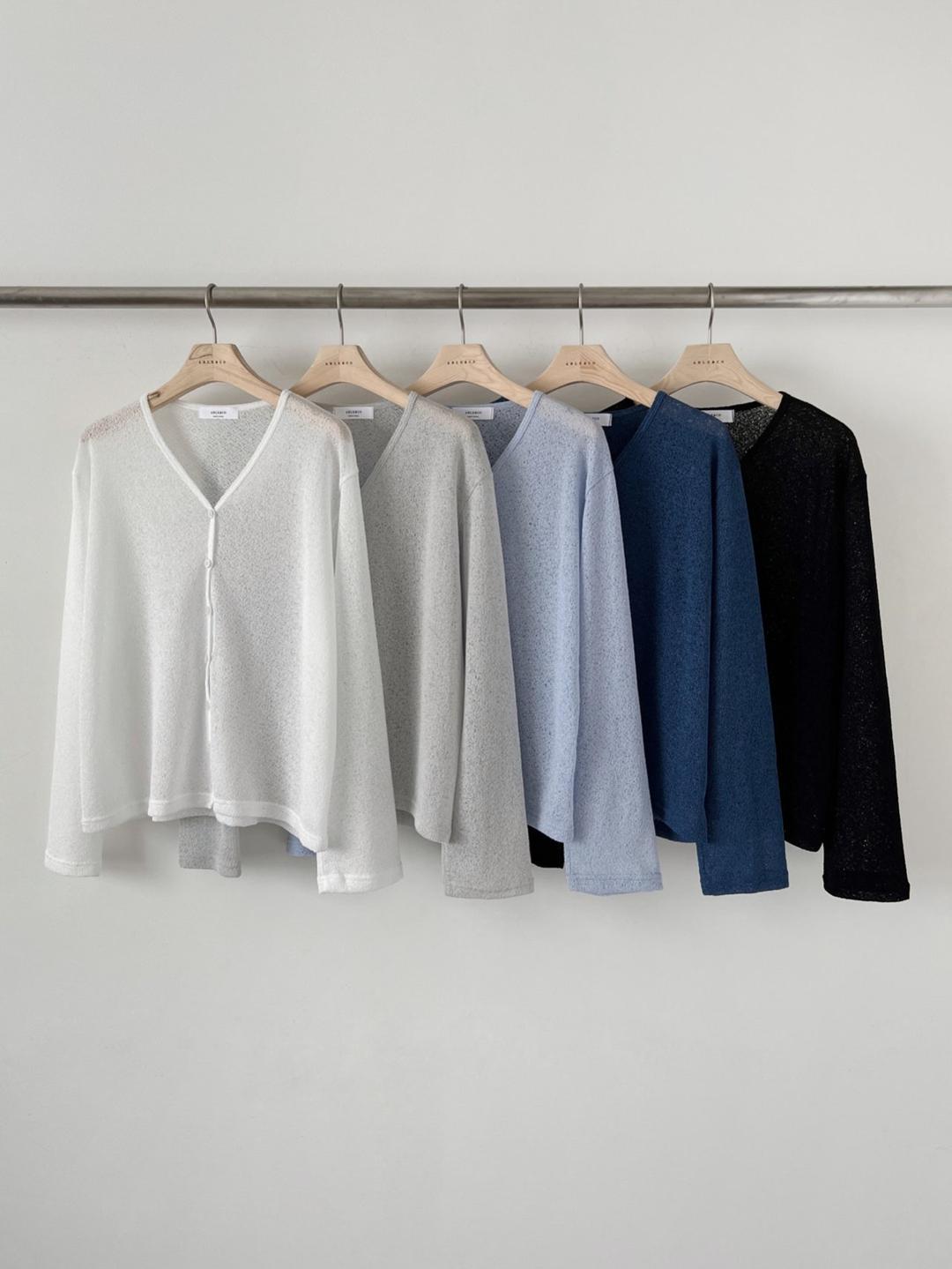 [1+1할인/주문폭주] 써니 여름 긴팔 가디건 - 5 color 살안타템