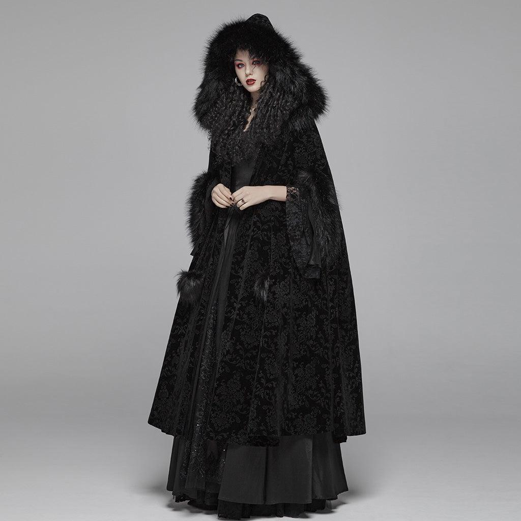 Gothic Winter Gorgeous Hooded Cloak For Women