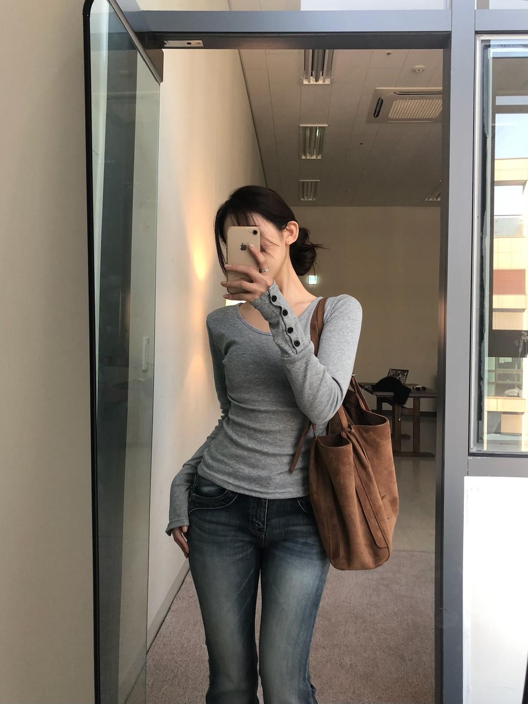 오브더로지 [미친핏/6col] 폴리 브이넥 단추 티셔츠 글램핏 슬림핏 개강룩