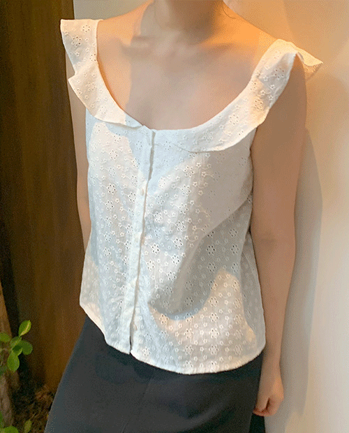 데일리마켓 april blouse : ivory