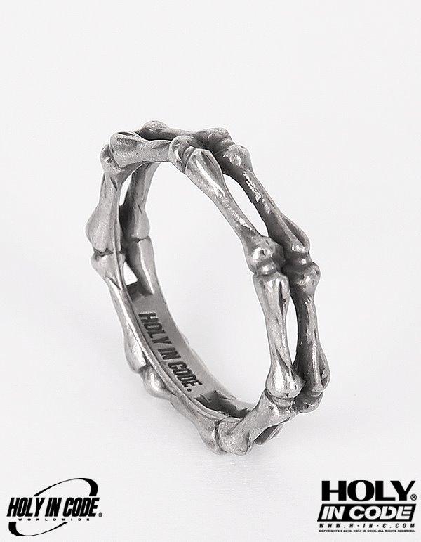 No.8866 HOLY IN CODE made bone thumb RING