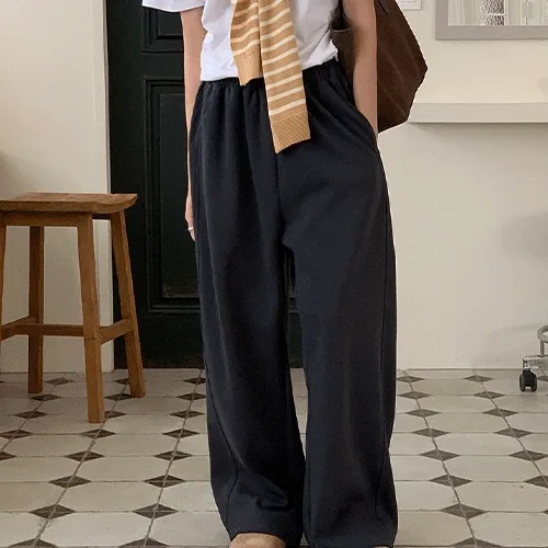 [3단기장/조거&와이드] 제임스 와이드 스트링 트레이닝 팬츠 - 3color