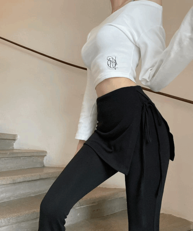 [자체제작/fw23]발레코어 여리핏 치마바지 레깅스