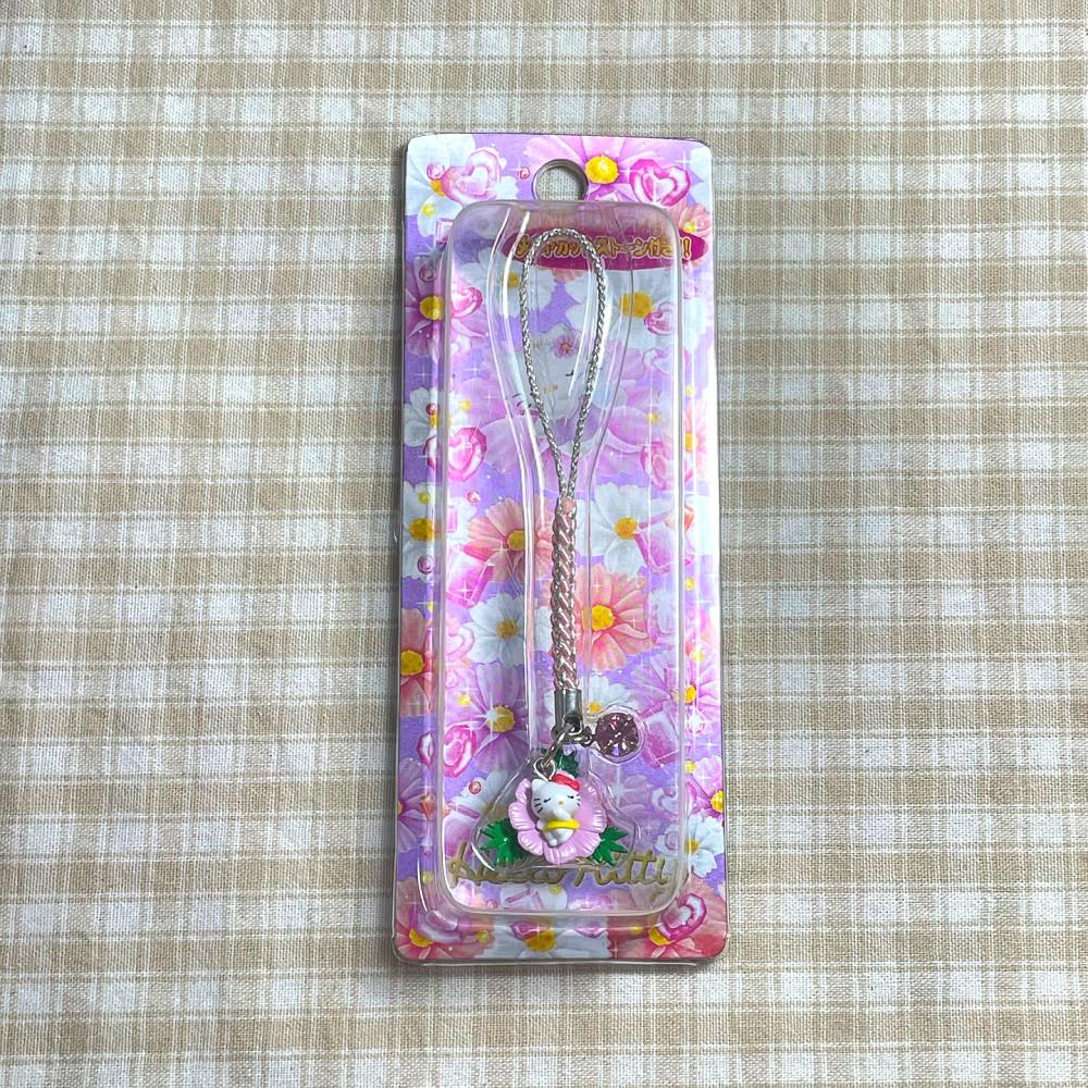 꽃 키티스트랩 박스형 헬로키티키링 산리오열쇠고리 백팩키링