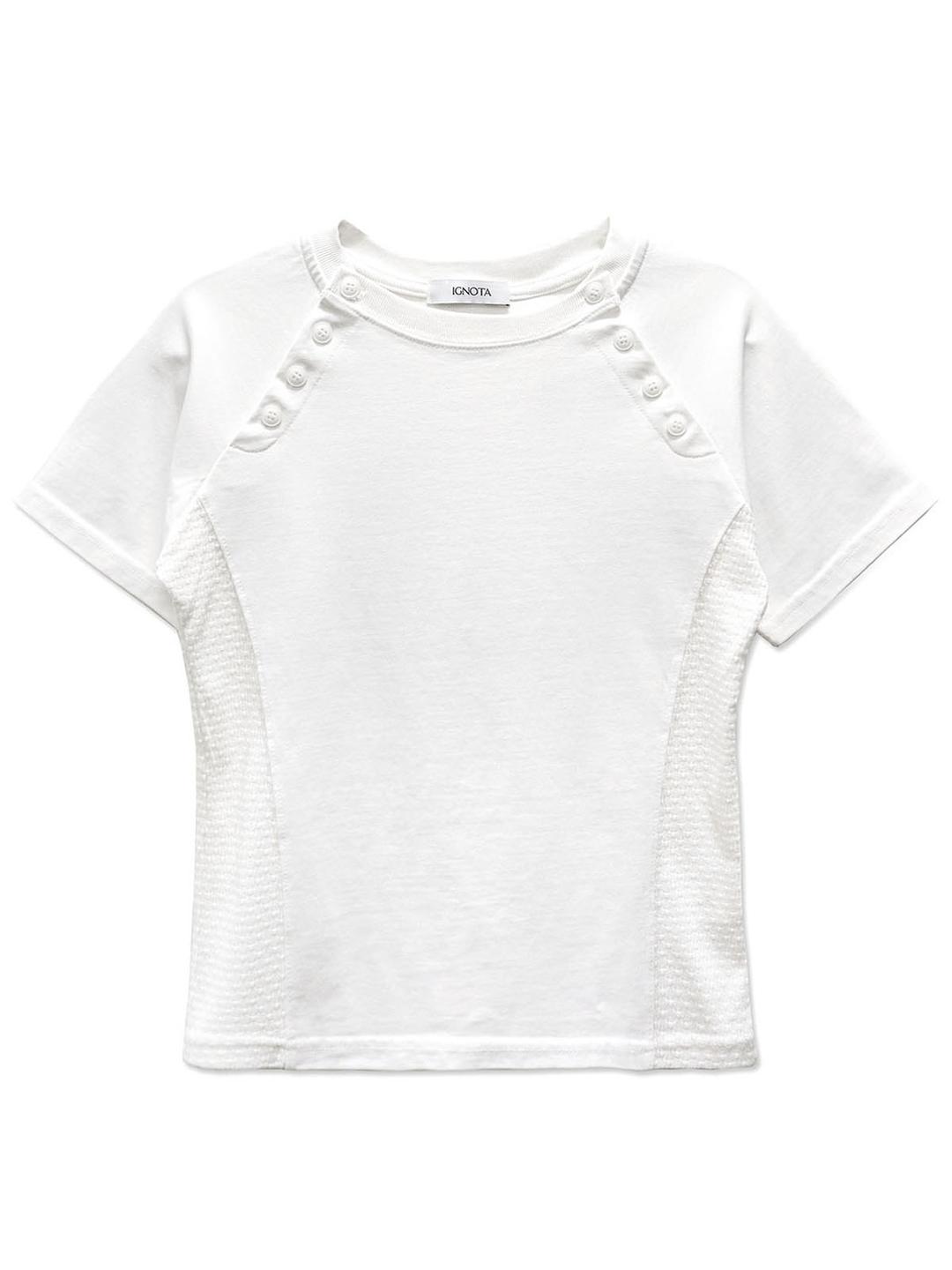 CORE:12 BUTTON SS T (WHITE)