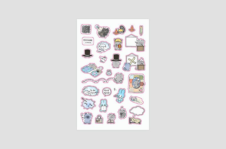 [가벼운 친구들] 수습스티커02 (리뉴얼) (재입고)