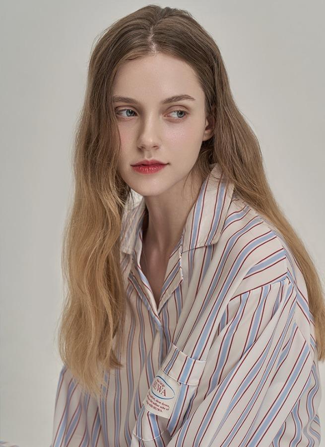 후와 Retro Stripe Long Sleeve Set_H003