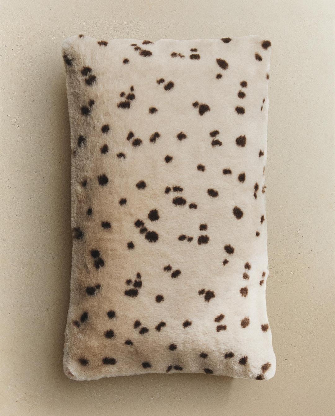 애니멀 프린트 쿠션 커버