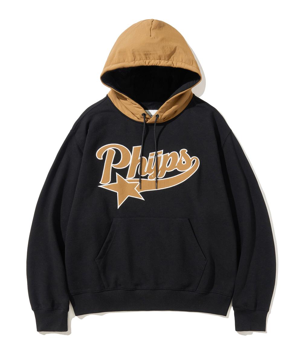 스타테일 나일론 믹스 후드 블랙