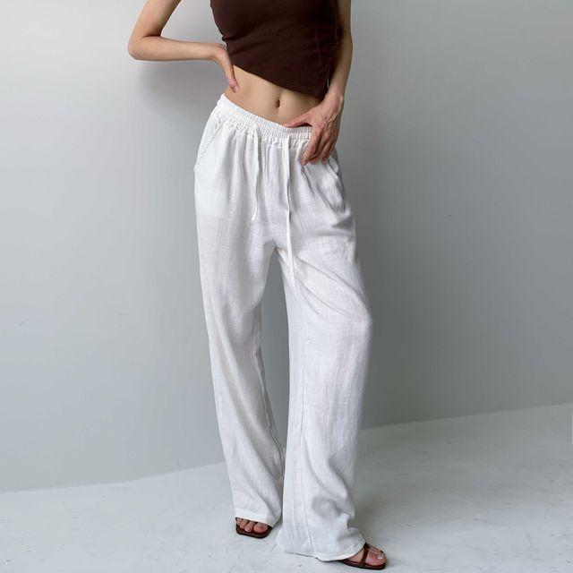 [데일리/썸머] 린넨 밴딩 팬츠 3COLOR_글로인