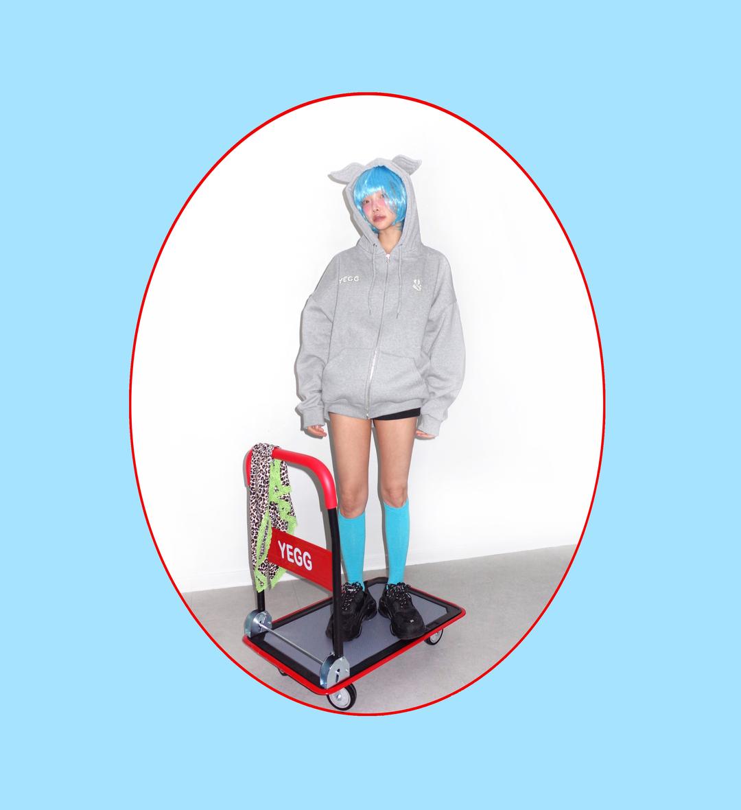 Wing hoodie - gray