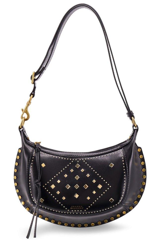 Isabel Marant Oskan Moon Studded Shoulder Bag