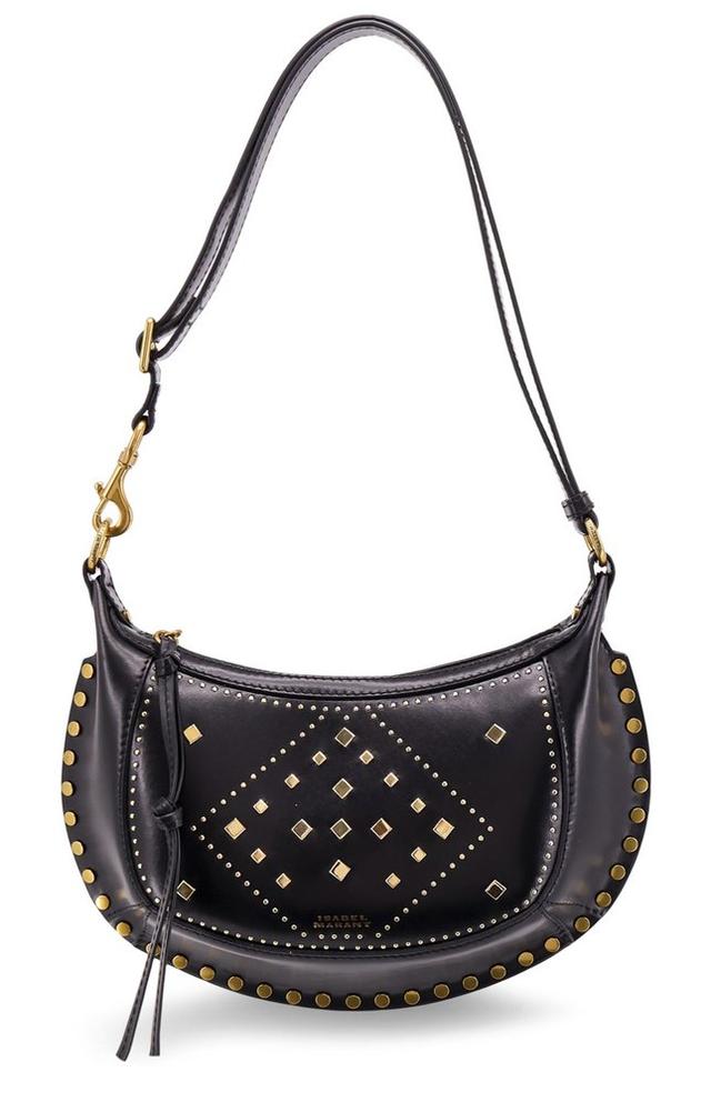 Isabel Marant Oskan Moon Studded Shoulder Bag