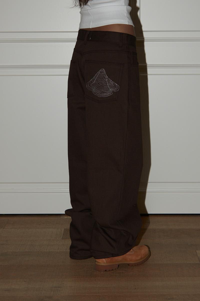 CONTOUR BACK POCKET COTTON PANTS