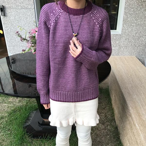 라다 스트라이프 니트 ( lada stripe knit )