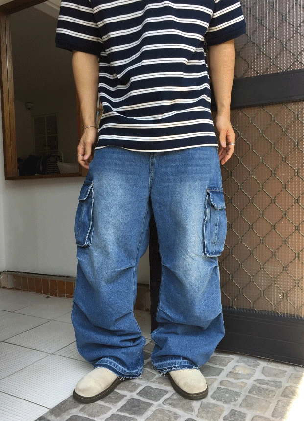 simon wide cargo pants (2C)