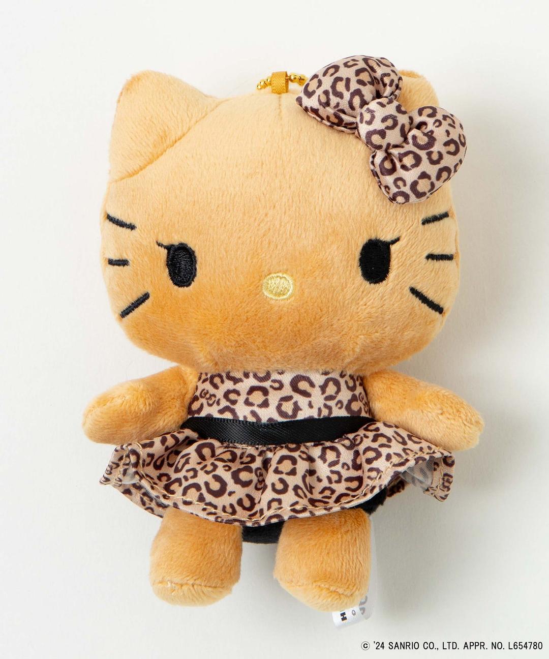 HELLO　KITTYぬいぐるみキーホルダー - ブラウン / F