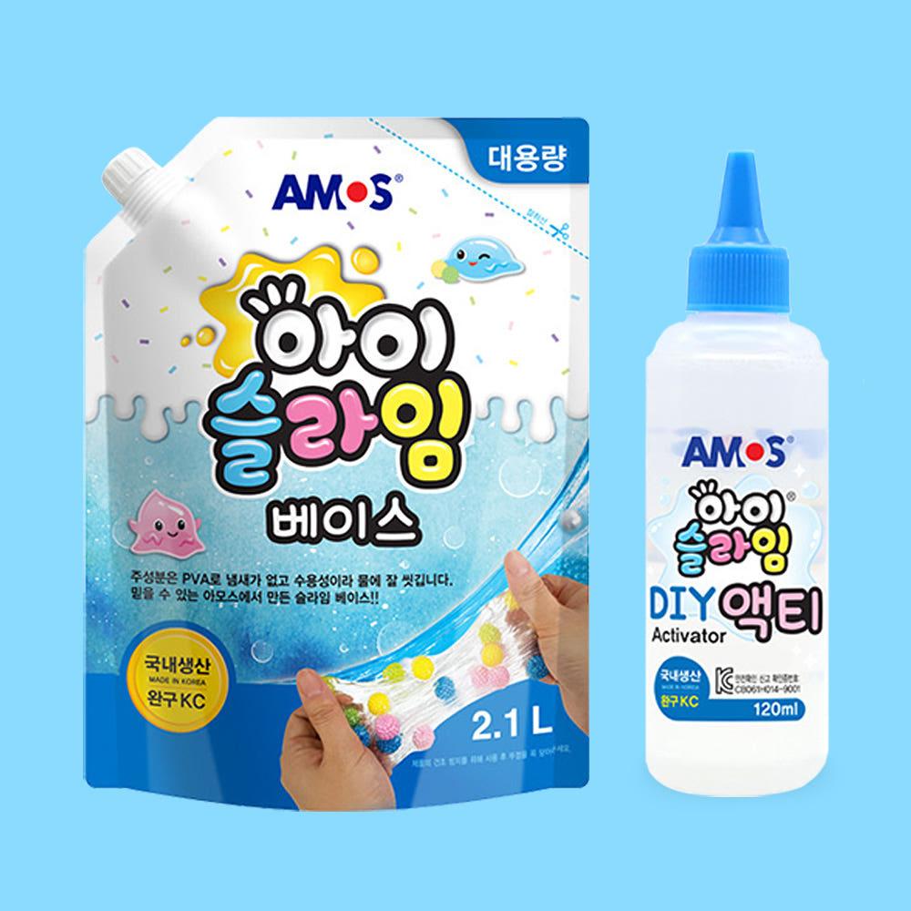 아이슬라임 액티 120ml 베이스 2.1L 슬라임 만들기 재료 DIY 세트