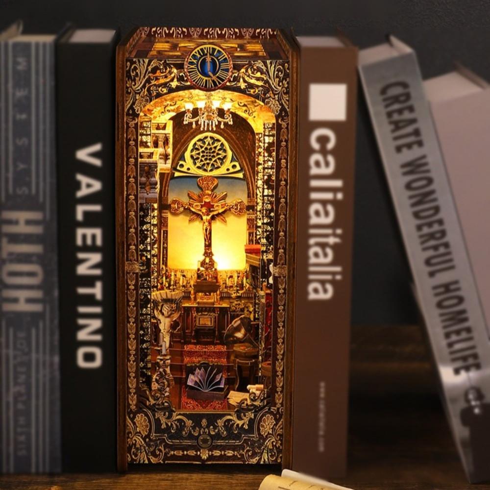 언약의 교회 미니어처 북엔드 diy 오르골 책 스탠드 북눅