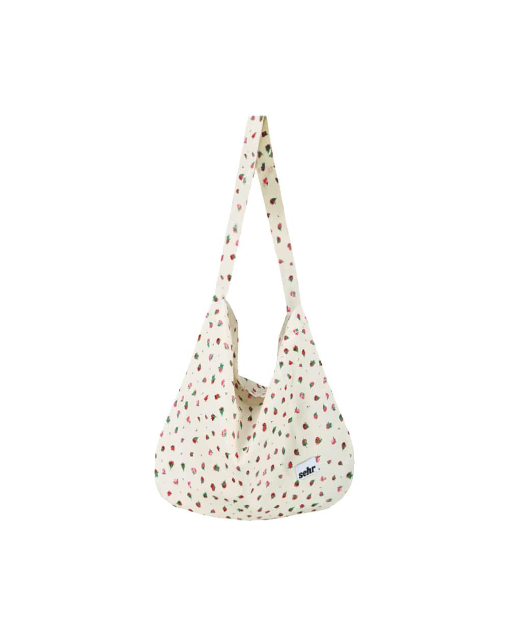 Red Flower Easy Bag (Cream)