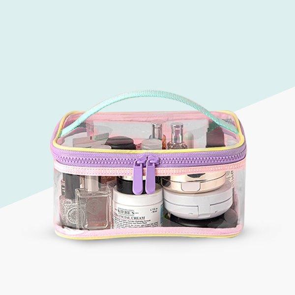 컬러팝 사각 투명 파우치 M