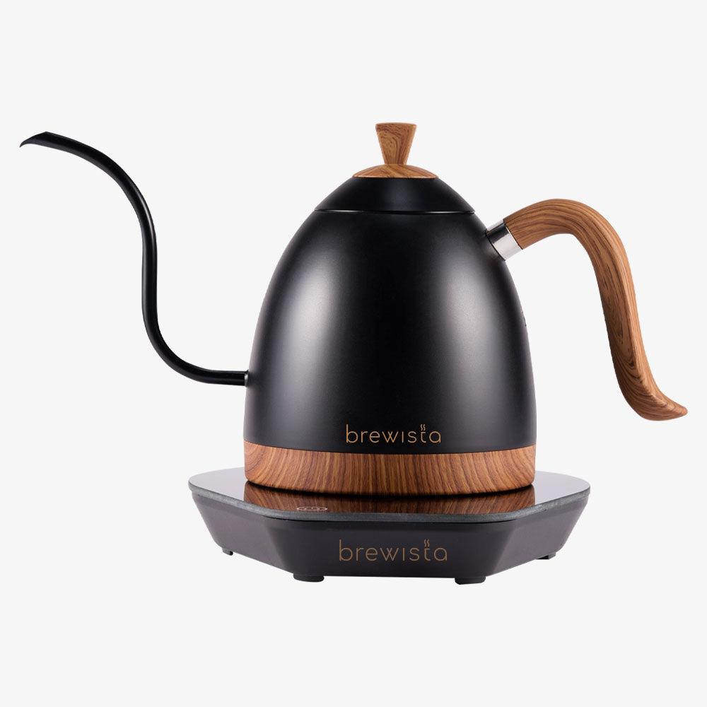 브뤼스타 전기드립포트 온도조절 무선포트 전기주전자 시크블랙