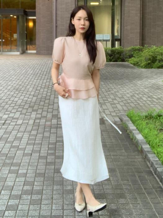 [꼬민지 PICK] Krinkle Layered Skirt