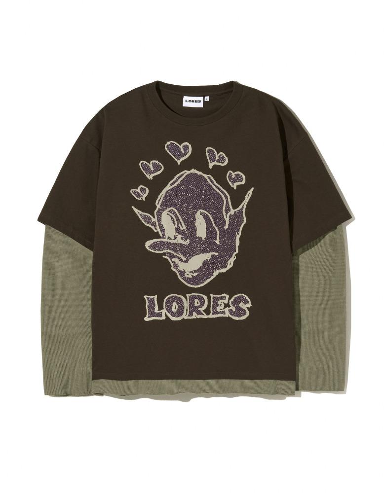 Goblin Layered L/S Tee - Brown