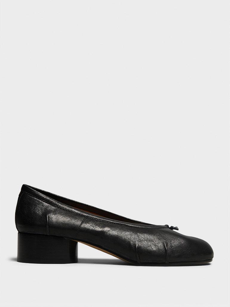 Maison Margiela - Tabi Heeled Ballerina in Black