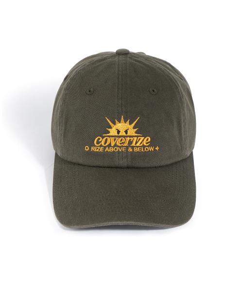 ANGRY SUNNY GRAPHIC CAP (KHAKI)