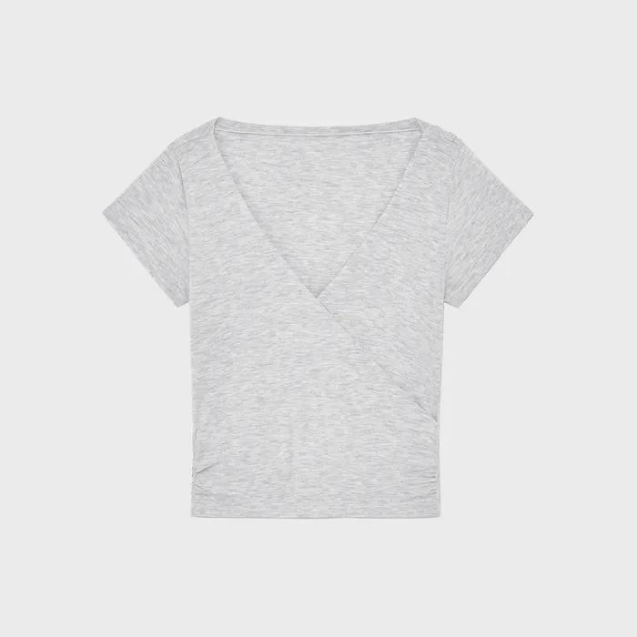 LUSH SWIRL MODAL TEE (WHITE MELANGE)