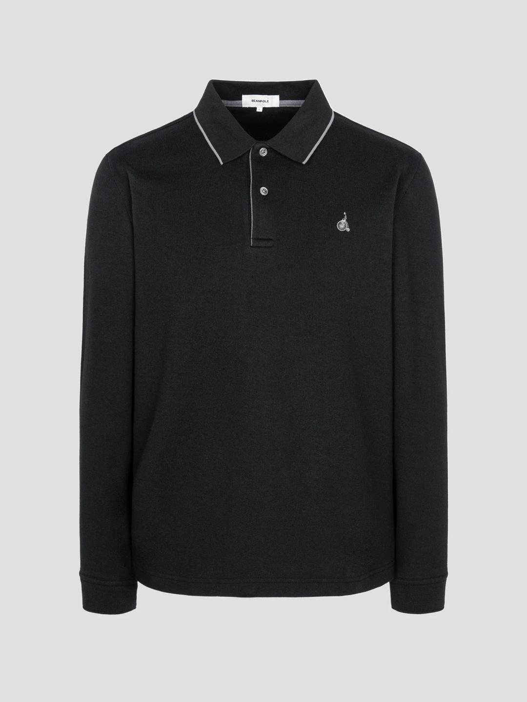 캐시미어 혼방 니트라이크 칼라 티셔츠 - 애쉬