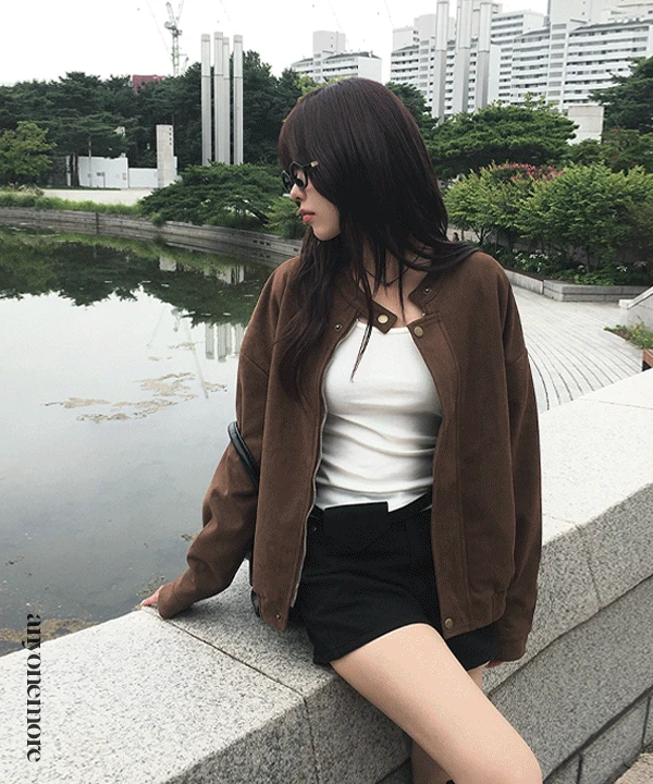 [가을신상🍂/고퀄/문의폭주] 덤브 스웨이드 블루종 자켓 (2color)