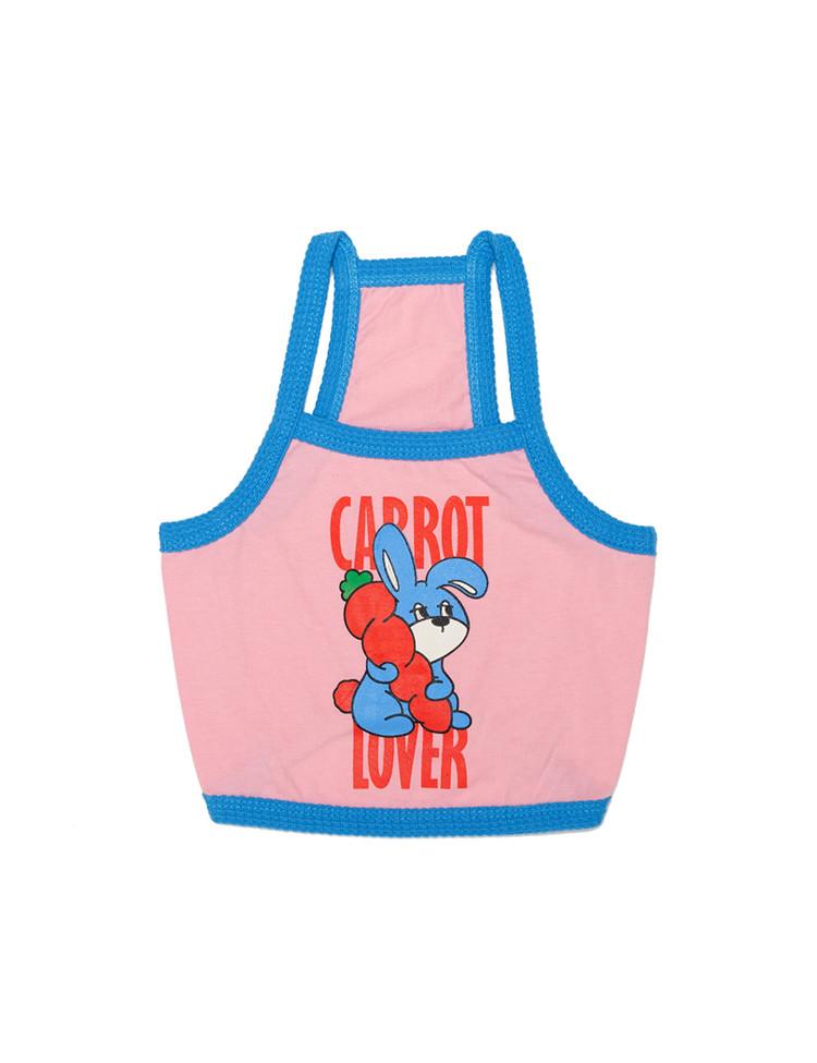 캐럿 버니 크롭 탑 핑크