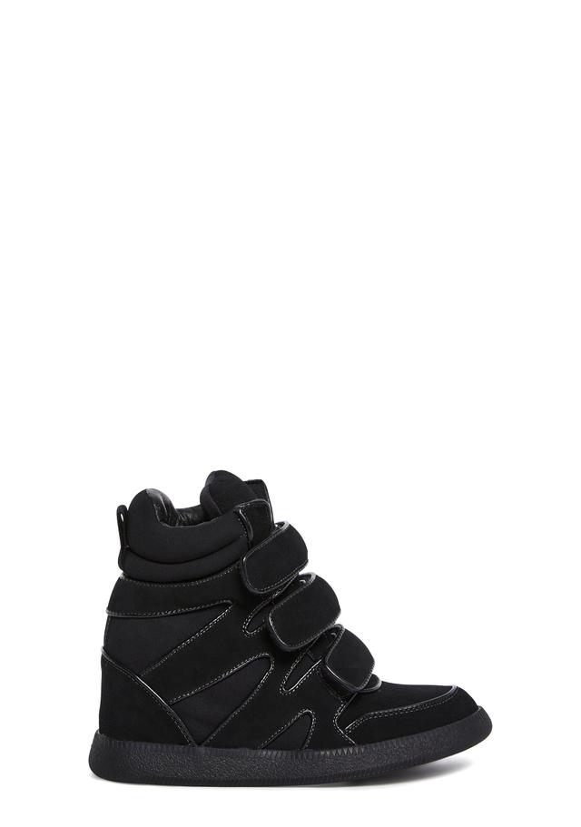 Ambient Wedge Sneakers - BLACK / US 5