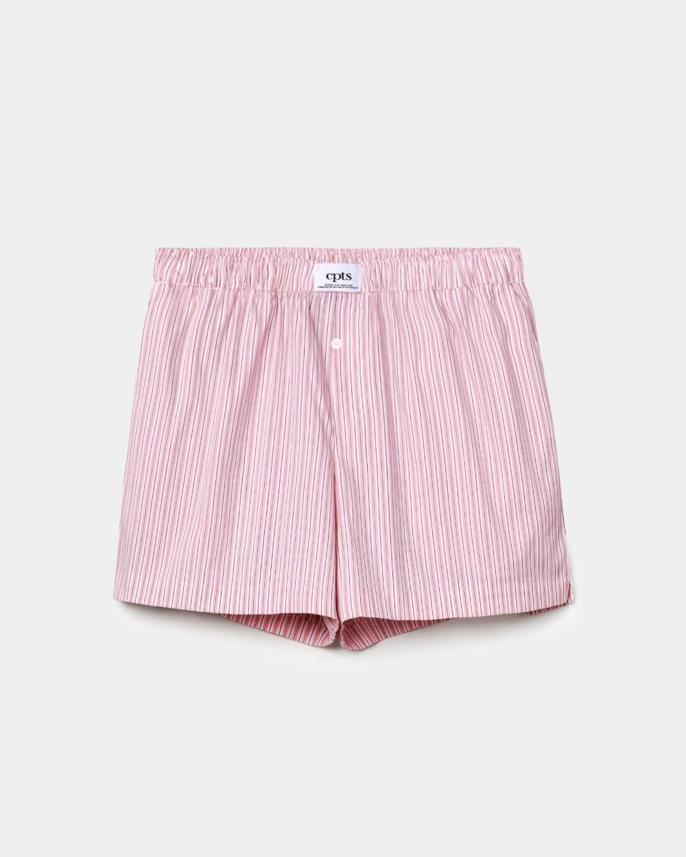 UNISEX LABEL TRUNK SHORTS_PINK