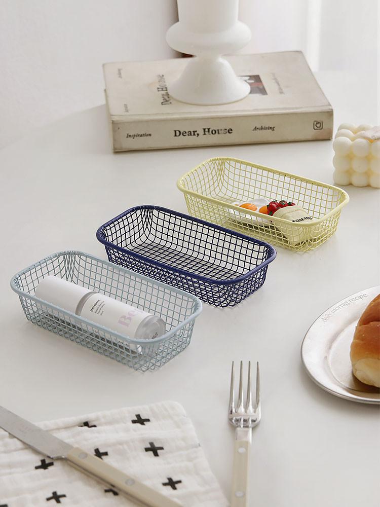 레트로 철제 바스켓 3color / 소품 정리트레이