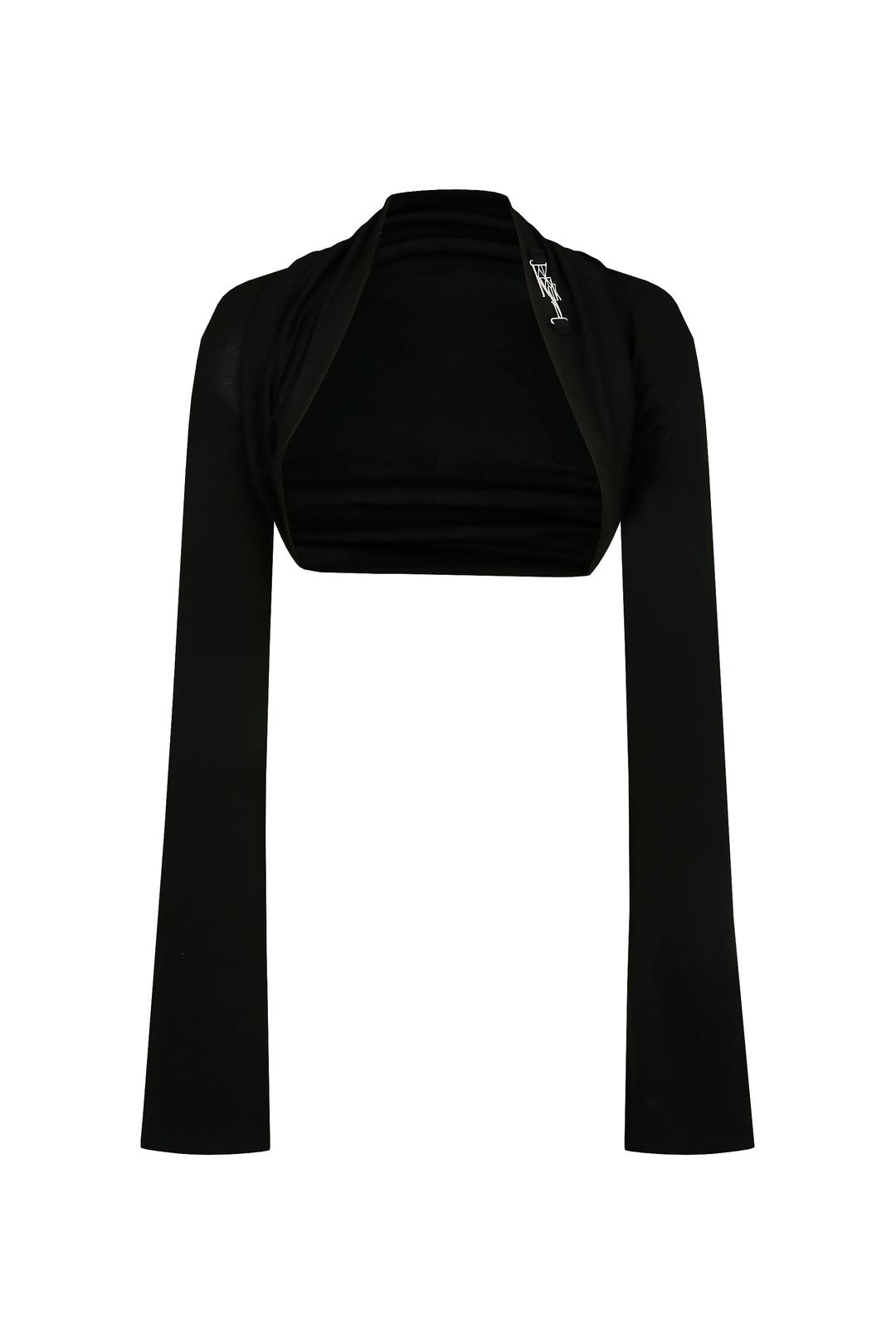 (preorder) Kashiko Comfy : bolero Cardigan BLACK
